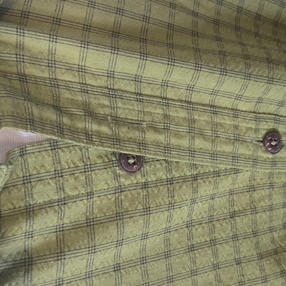 PATAGONIA Mens Short Sleeve Puckerware Button Down Shirt Avocado Green Sz XXL - Picture 4 of 14